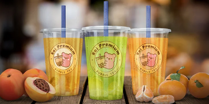 Bubble tea (500 či 700 ml) s toppingem a Bánh mì bageta pro jednoho