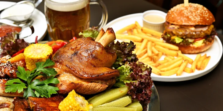 500-1500 Kč na cokoliv v restauraci Meduzzy: dobroty k pivu, burgery, gril i dezerty