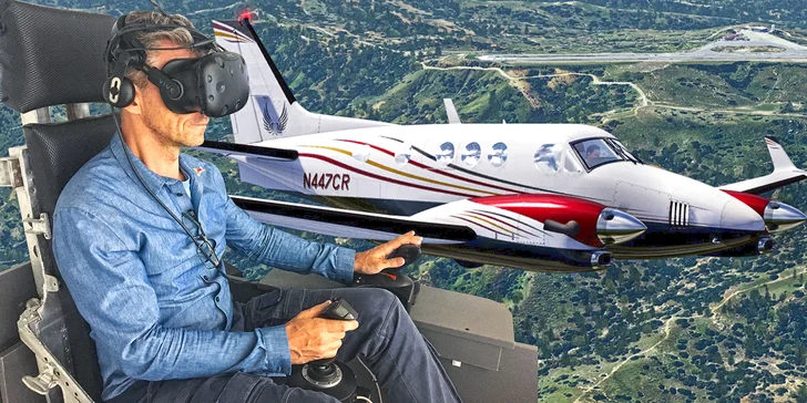 Staňte se pilotem: 60min. kurz na leteckém simulátoru ve virtuální realitě