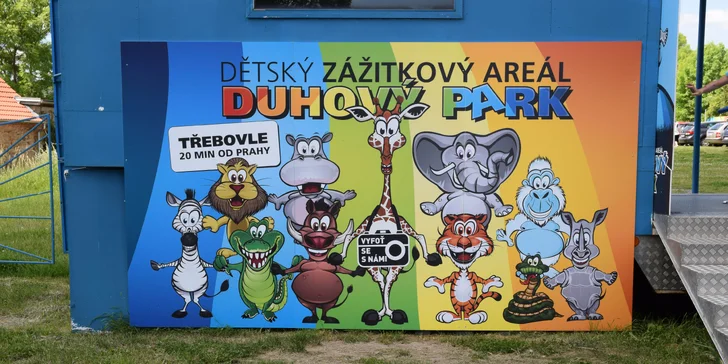 Duhový Park je jen 20 minut jízdy autem od Prahy.