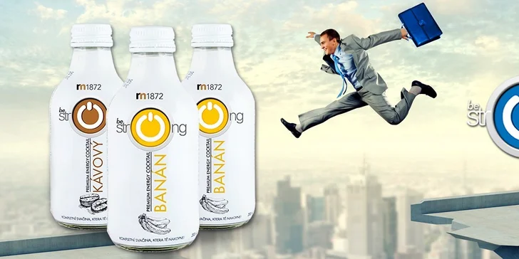 Až 10 lahví zdravého mléčného nápoje Be STRONG