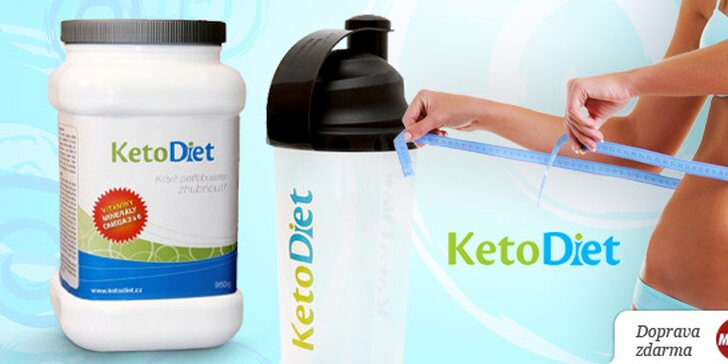 7denní proteinová dieta KetoDiet Element včetně dopravy a šejkr na přípravu nápojů. Účinné hubnutí do plavek a výživové online poradenství zdarma.