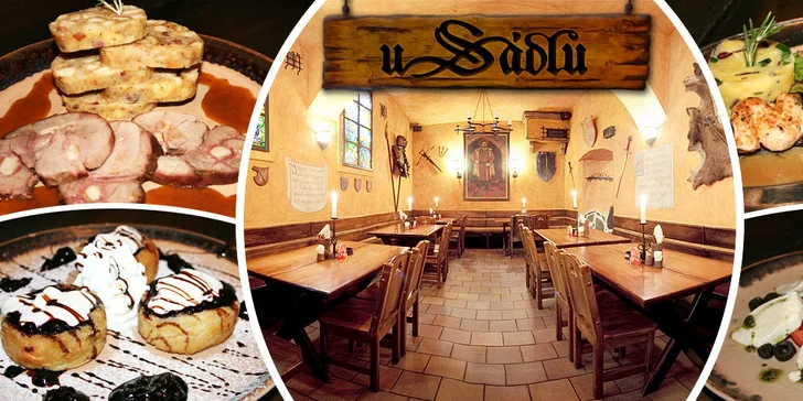 Menu pro dva ve vyhlášené restauraci U Sádlů