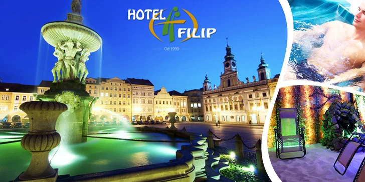 Relax v Českých Budějovicích s wellness