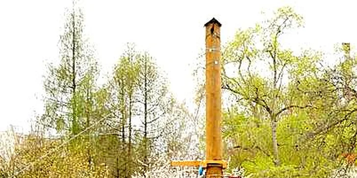 300 metrů Lanovek v Lanovém centru Proud Brno-Lesná 