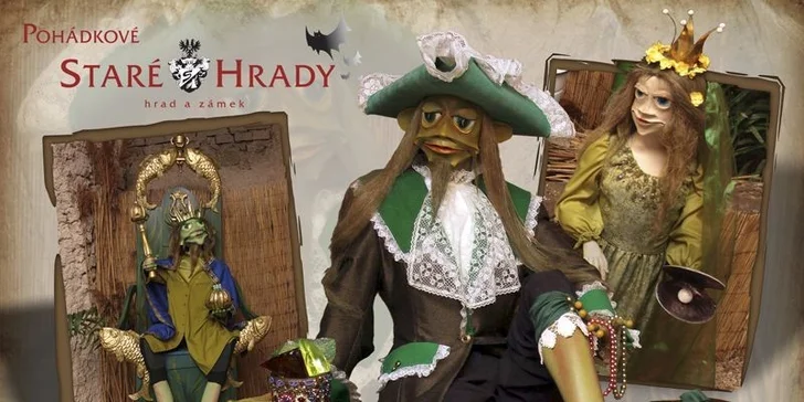  Ve vodnickém království vás přivítá rodinka vodnického krále Škebly II. a princezny Ráchandy.
