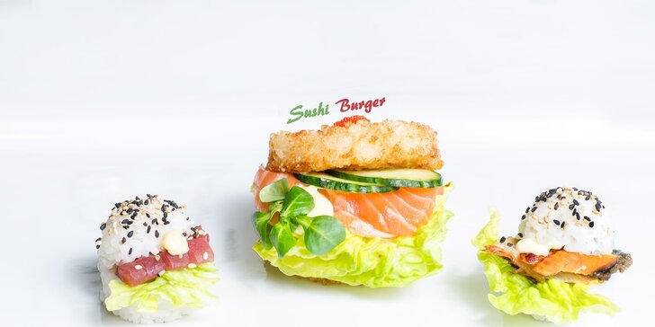 Sushi sety, degu menu i novinka – sushi burgery!