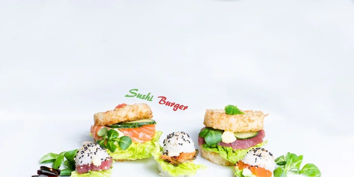 Sushi sety, degu menu i novinka – sushi burgery!