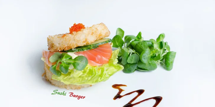 Sushi sety, degu menu i novinka – sushi burgery!