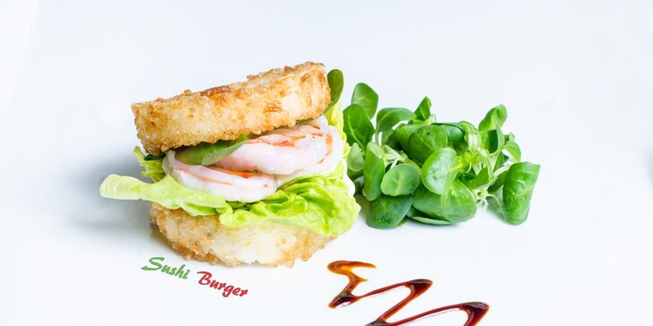 Sushi sety, degu menu i novinka – sushi burgery!