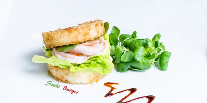 Sushi sety, degu menu i novinka – sushi burgery!