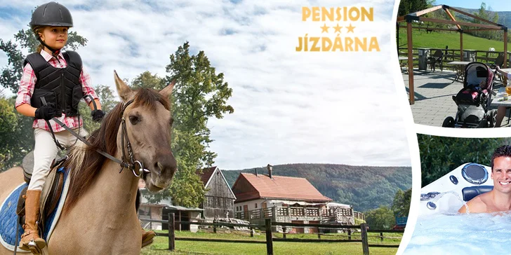 Pobyt pro celou rodinu v útulném penzionu Jízdárna