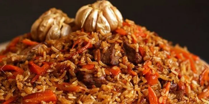 Menu pro dva v uzbecké restauraci Samarkand