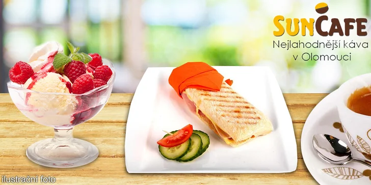 Sladká nebo slaná svačinka v kavárně SUN CAFE