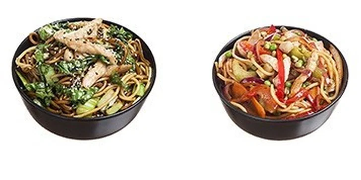 2 jakékoli pokrmy z NoodleTime s možností rozvozu