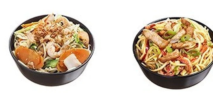 2 jakékoli pokrmy z NoodleTime s možností rozvozu
