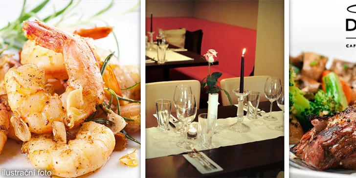 4chodové menu pro dva v restauraci Dolce Vita