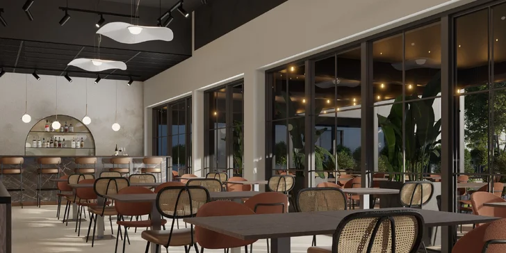 Súčasťou reštaurácie je aj elegantný bar s priestrannou vonkajšou terasou.
