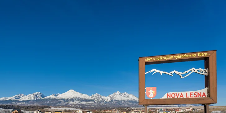 Nová Lesná sa pýši najkrajším výhľadom na Vysoké Tatry.