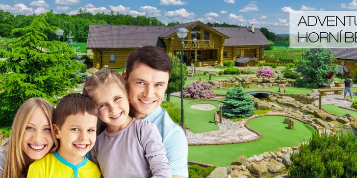 18jamkový adventure golf pro dospělé i děti