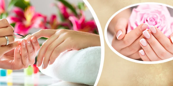 Suchá manikúra, japonská výživná mainkúra P-Shine, peeling a čokoládový zábal