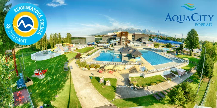 Celodenný vstup Aqua packet alebo Vital packet do AquaCity Poprad