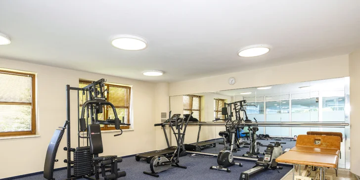 Kdykoli můžete zajít do fitness centra.
