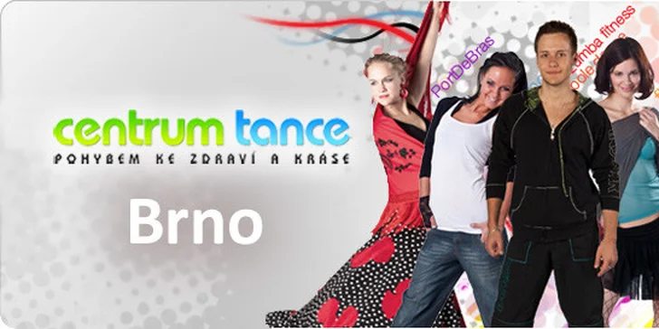 Letní permanentka na 8 lekcí v Centru Tance Brno. Zumba, pole dance, pilates, salsa, flirt dance a spousta dalších. Užijte si léto plné tance a pohybu!