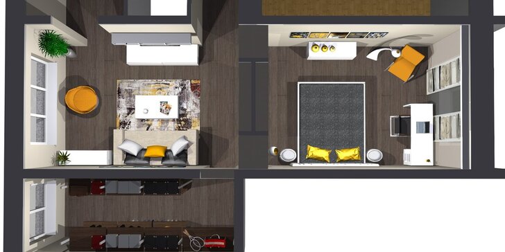 Vdechněte svému domovu život - profesionální 3D návrh interiéru do 35 m²