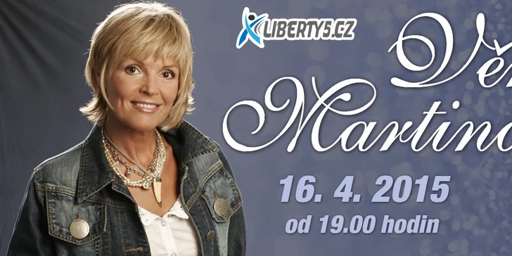 Vstupenka na koncert Věry Martinové