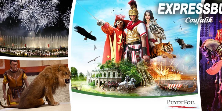 Výlet do zábavního parku Puy du Fou včetně vstupenky a návštěvy Paříže