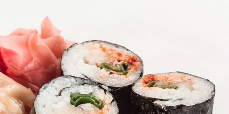 22 ks sushi s sebou ze Sushi Plus