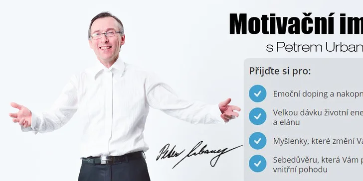 Vstup na Motivační impulzy s Petrem Urbancem