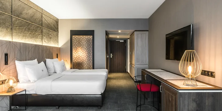 Personál vám tady připraví komfortní pokoj Superior, Deluxe, Junior Suite nebo Suite. 