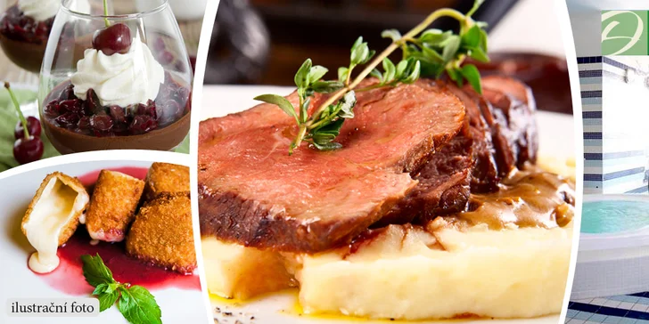 Lahodné menu o třech chodech v Hotelu Dakol***