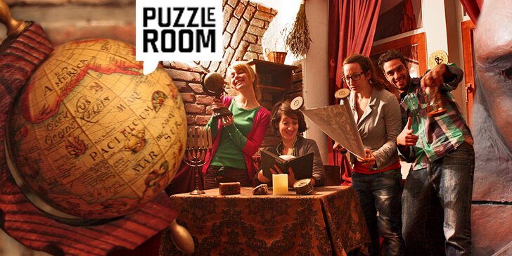 Exit Game Puzzle Room pro tým hráčů. Zabavte se, unikněte!