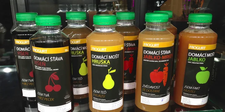2 poctivé čerstvé nápoje FROGURT - 2x0,5 l
