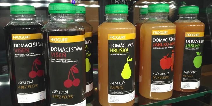 2 poctivé čerstvé nápoje FROGURT - 2x0,5 l