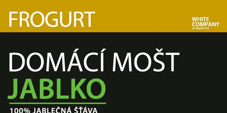 2 poctivé čerstvé nápoje FROGURT - 2x0,5 l