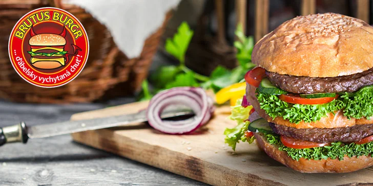 Vepřový Double burger v Občerstvení Brutus