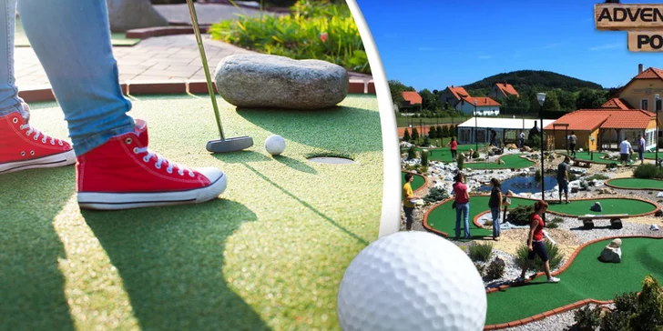 Celodenní adventure minigolf pro celou rodinu