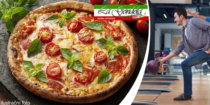 Hodina bowlingu a 2 chutné pizzy v Karviné