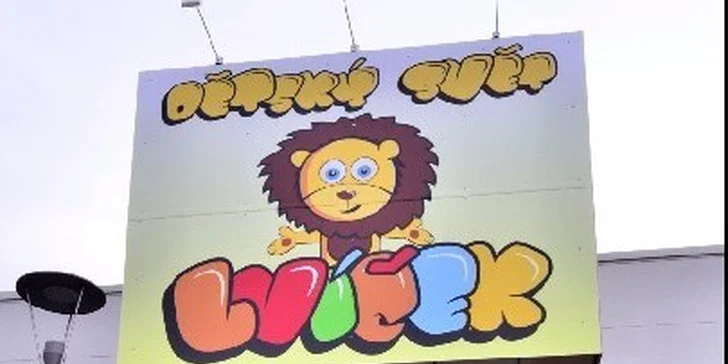 Dovádění v Dětském světě Lvíček pro dítě do 15 let, dospělí zdarma