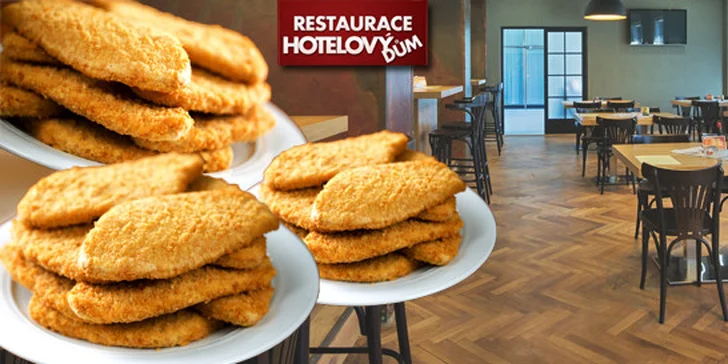 Excelentní řízečky v Restauraci Hotelový dům v Olomouci