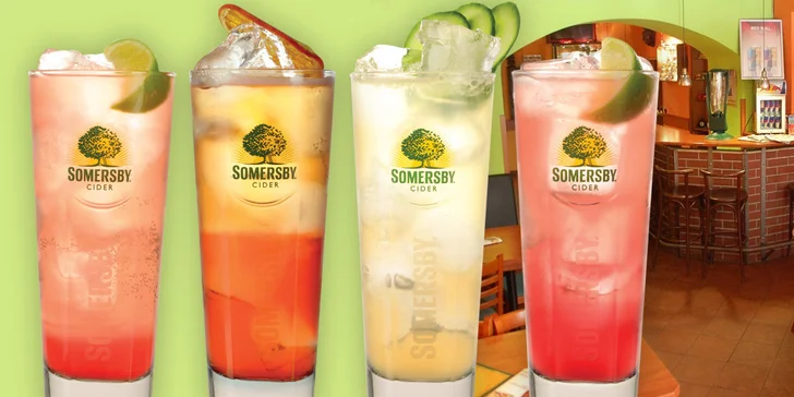 2 míchané drinky Somersby v Nirvaně