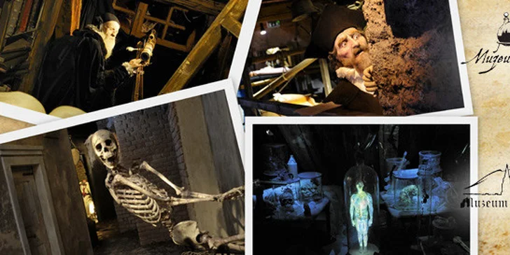 Triga Mystika - Muzeum alchymistů, Muzeum strašidel a strašidelná procházka - tři způsoby jak objevit kouzlo Prahy! Pro dva i pro celou rodinu.