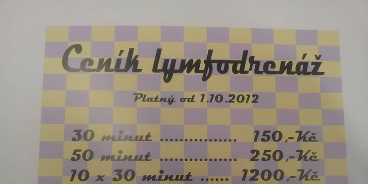 Permanentka na 10 x 50 minut přístrojové lymfodrenáže