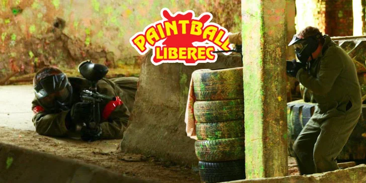 Paintballová přestřelka včetně vybavení a 100 kulí