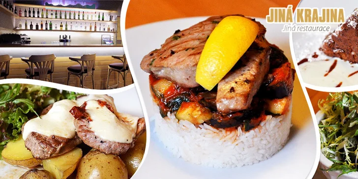 Menu pro milovníky masa v restauraci Jiná krajina