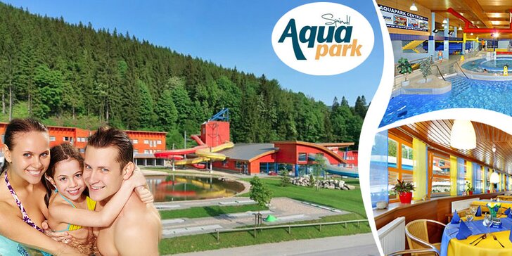 3denní letní či podzimní relax pro rodinu či pár v Aqua Parku Špindlerův Mlýn
